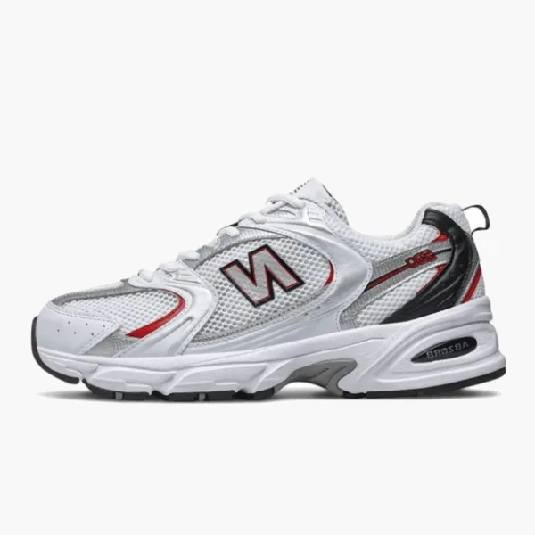 New Balance 530 White Silver Red