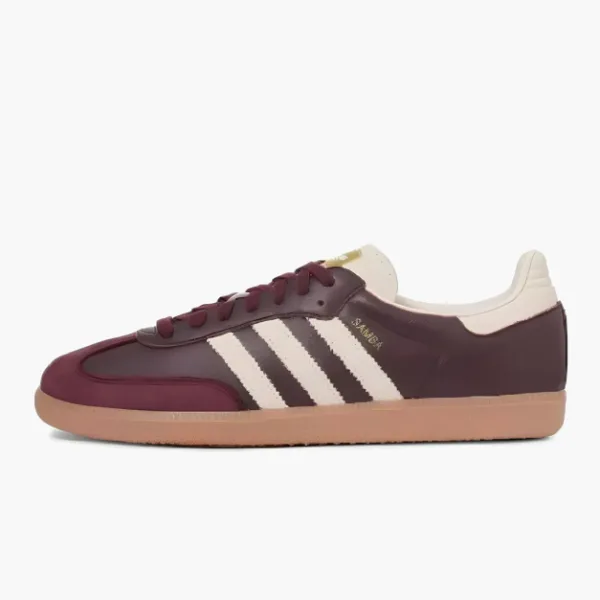 Adidas Samba OG WMNS Maroon Gold Metallic