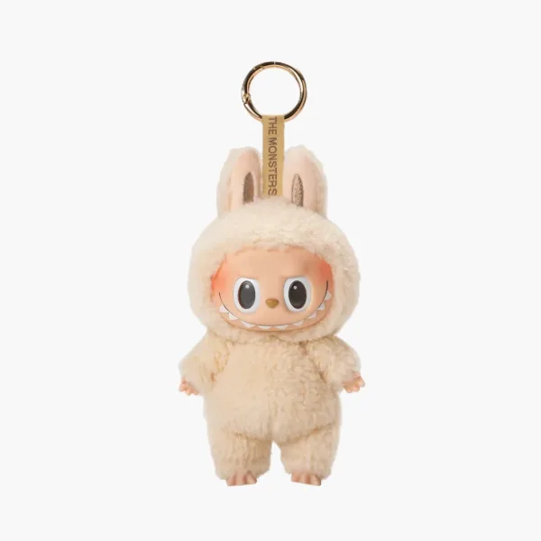 Pop Mart Labubu The Monsters Tasty Macarons  Vinyl Plush Pendant Soymilk