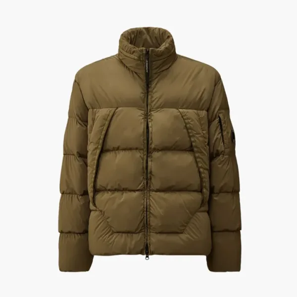 C.P. Company Gewatteerd Jacket Met Rits Brown