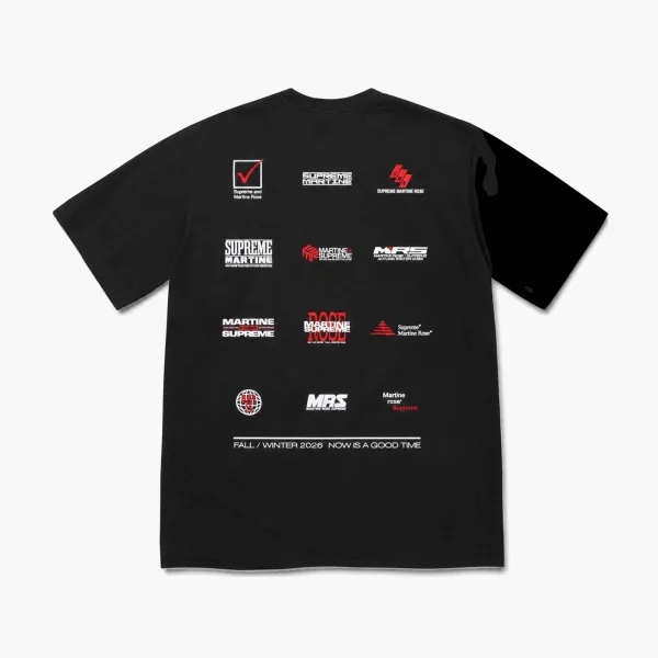 Supreme x Martine Rose Now Tee Black