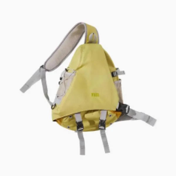 Nothomme Vintage Waterproof Commuter Cycling Sports Nylon Chest Bag Yellow