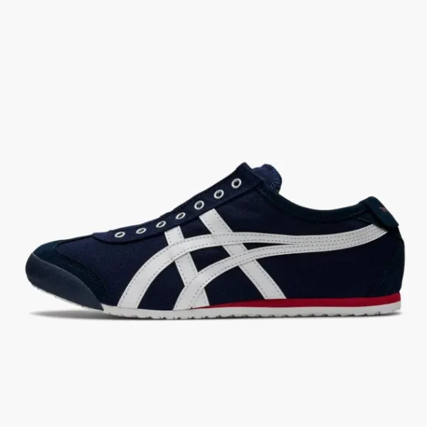 Asics Onitsuka Tiger Mexico 66 Slip-On Navy Red