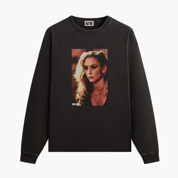 Kith x The Sopranos Adriana Vintage Long Sleeve Tee Black