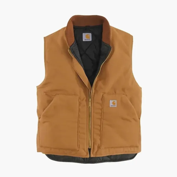 Carhartt V01 FIRM DUCK INSULATED RIB COLLAR VEST RELAXED FIT