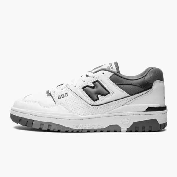 New Balance 550 White Grey Dark Grey