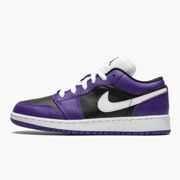 Air Jordan 1 Low GS Black / Court Purple