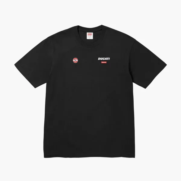 Supreme x Ducati Logo Tee Black