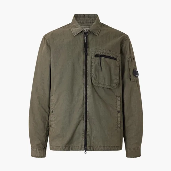 C.P. Company Lens Pocket Zip Jacket Olive