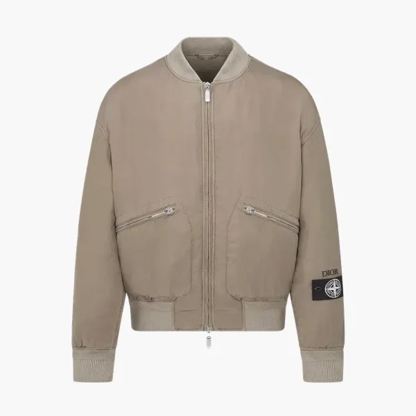 Dior x Stone Island Bomber Jacket Brown