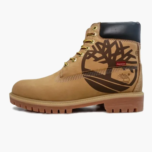 Supreme & Timberland 6 Inch Premium Waterproof Boot Big Logo - Wheat