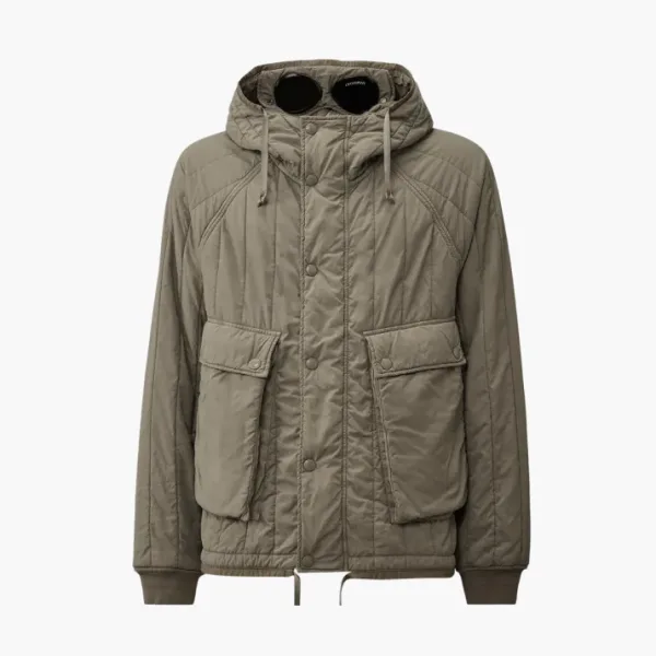 C.P. Company GD Liner Padded Goggle Jacket Fallen Rock Grey