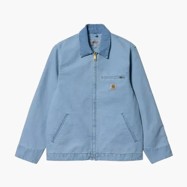 Carhartt WIP Detroit Jacket Logo Light Blue