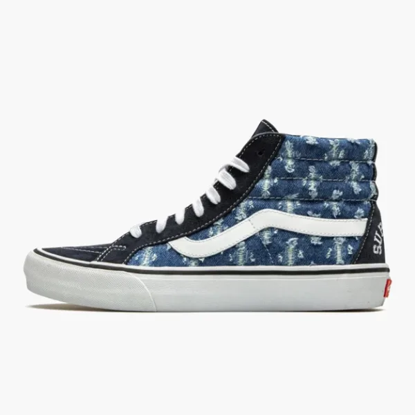Vans Sk8-hi Supreme Hole Punch Denim - Blue