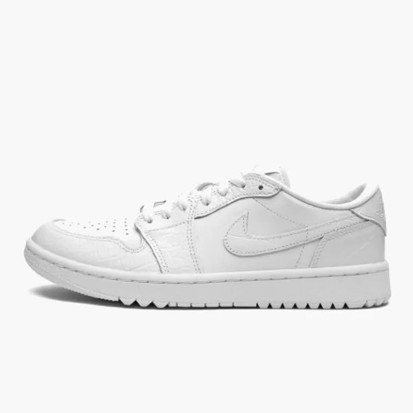 Air Jordan 1 Retro Low Golf White Croc