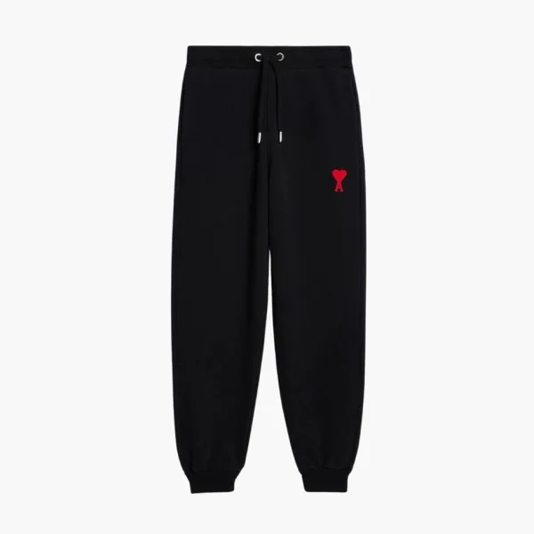 Ami Paris Cotton Track Pants Black