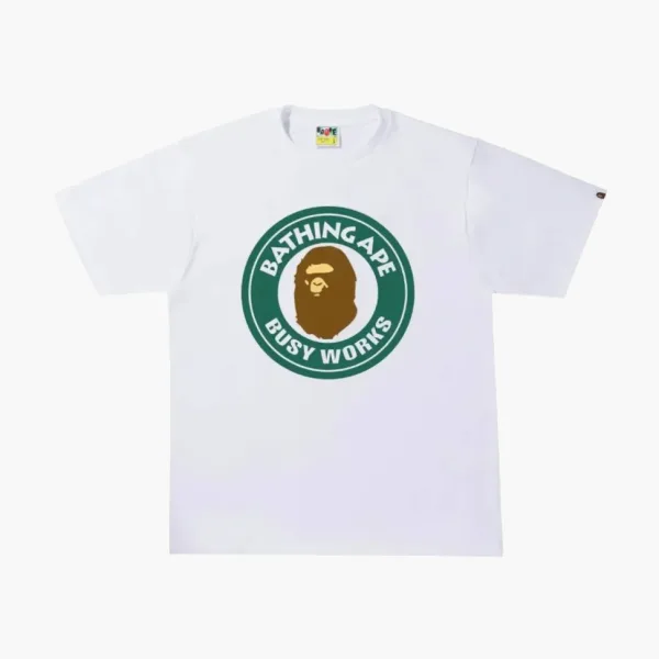 BAPE Colors Busy Works Tee White
