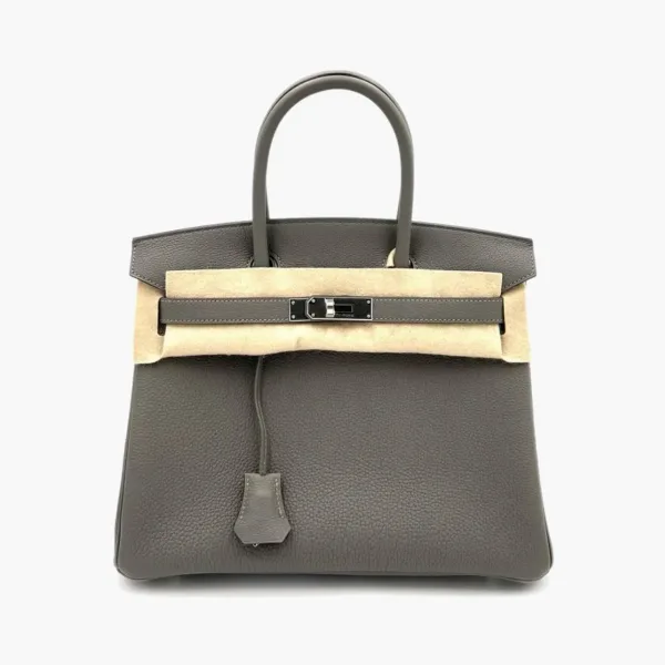 Hermes Birkin 30' PHW Togo Leather Bag Meyer