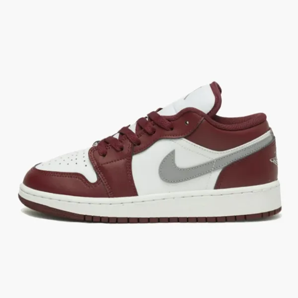 Air Jordan 1 Low GS White Bordeaux