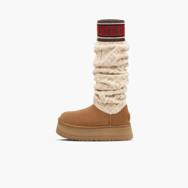 UGG Classic Sweater Letter Tall WMNS Chestnut