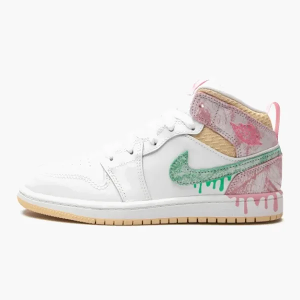 Air Jordan 1 Mid SE PS Ice Cream Kids