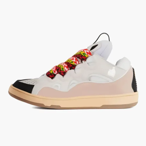 Lanvin Leather Curb White Black