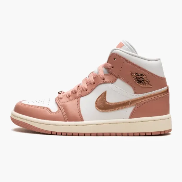 Air Jordan 1 Mid WMNS Red Stardust