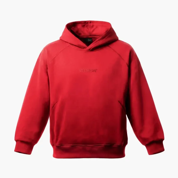 WYSION HOODIE CARMINE RED