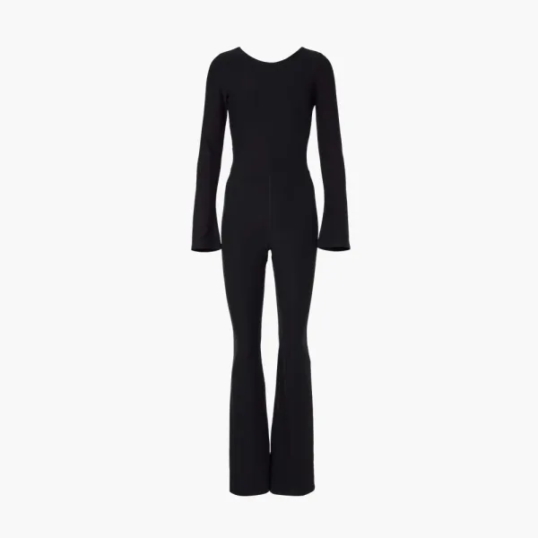 Alo Yoga Alosoft Melody Full Length Bootcut Onesie Black