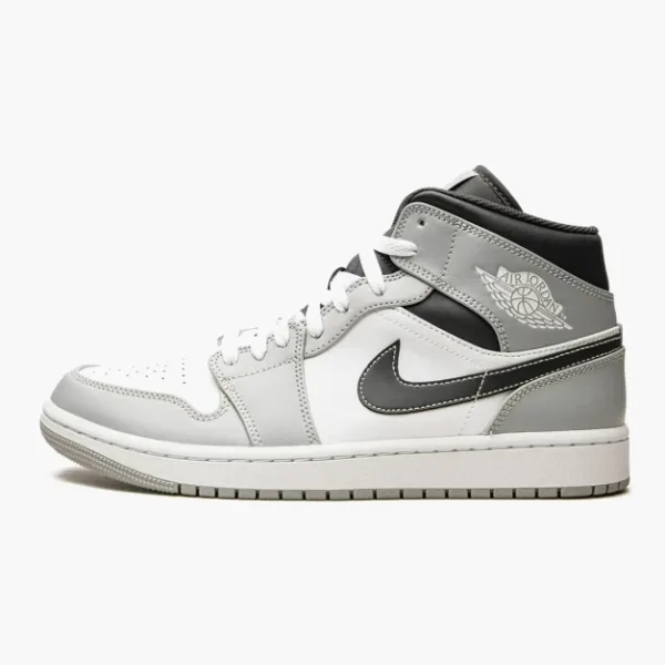 Air Jordan 1 Mid GS Light Smoke Grey Anthracite