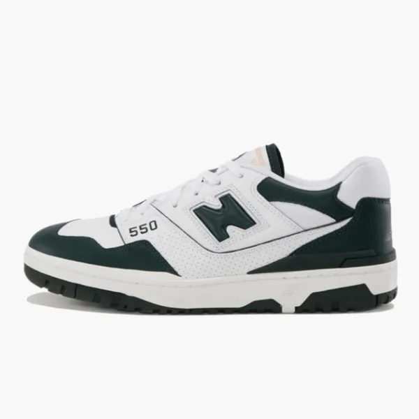 New Balance 550 White Dark Green