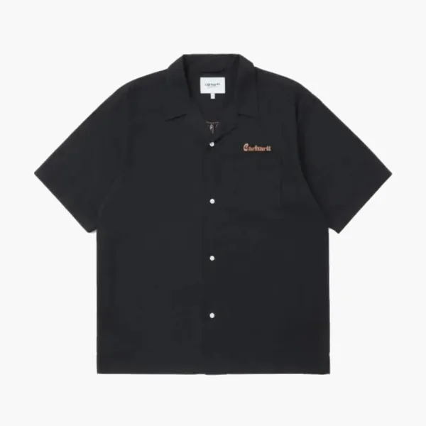 Carhartt WIP Script Short Sleeve Shirt Black