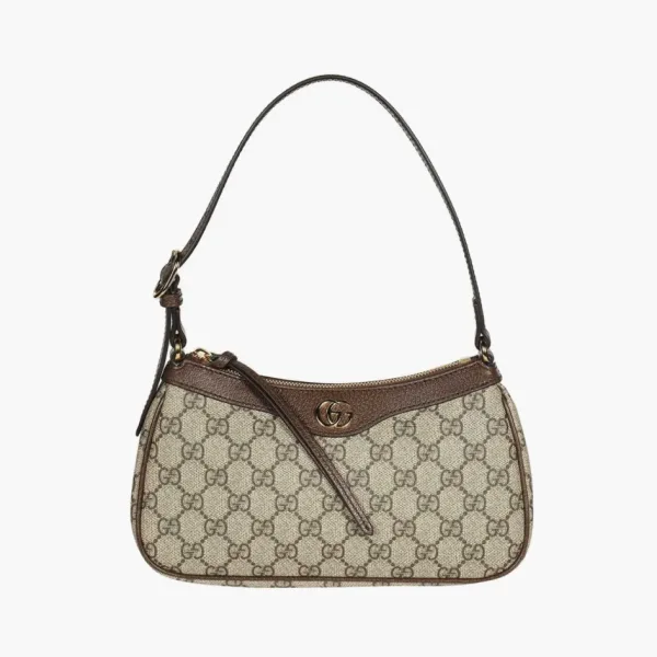 Gucci Ophidia Small Handbag Beige And Ebony Gg Supreme Canvas