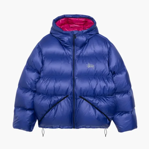 Stussy Down Parka Micro Ripstop Blue