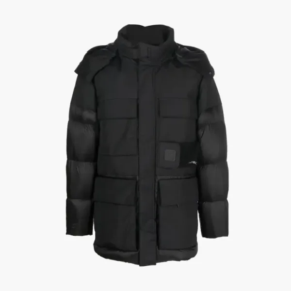 C.P. Company Four Pocket Hooded Padded Jacket Black