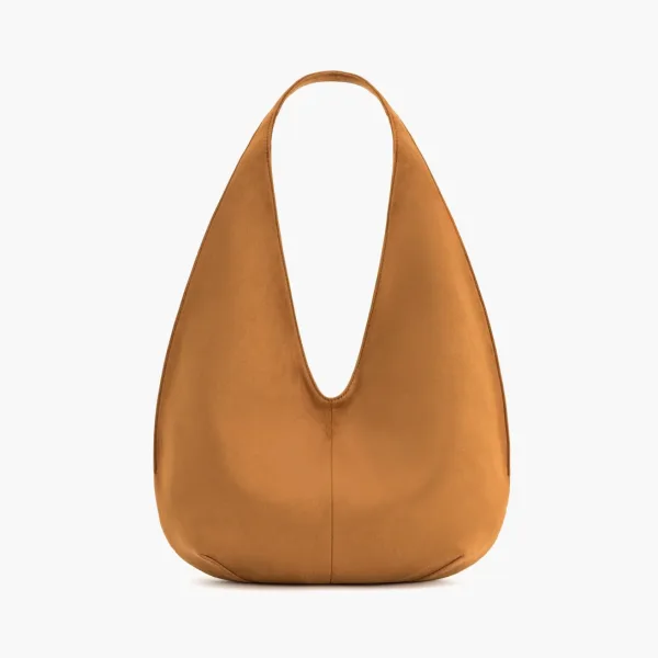 JW PEI Dara Faux Suede Hobo Bag Yellowish Brown