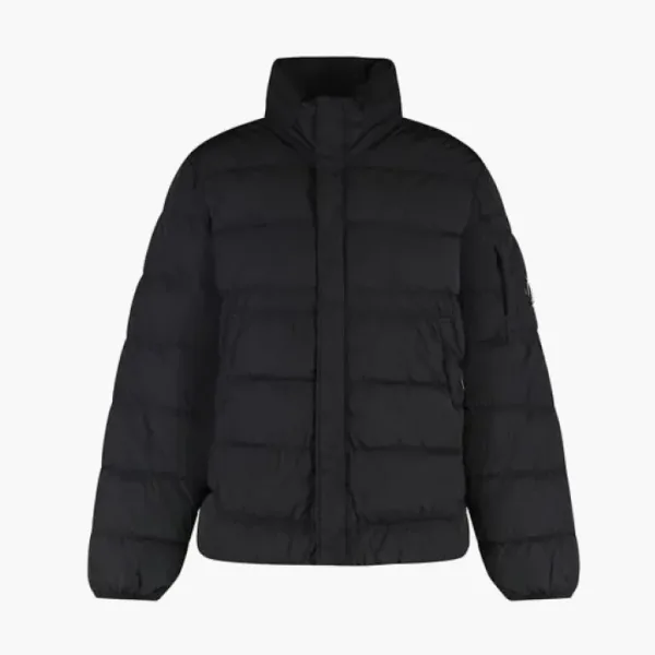 C.P. Company Men's Black Techno-Nylon Down Jacket Black