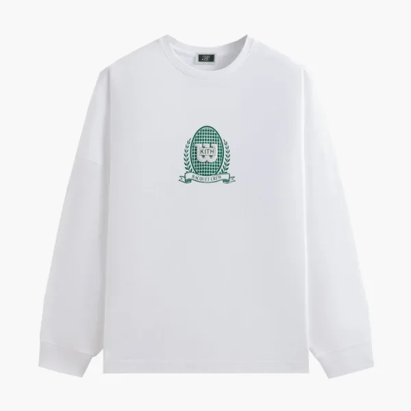 Kith x Wilson Crest Ramble Long Sleeve Tee White