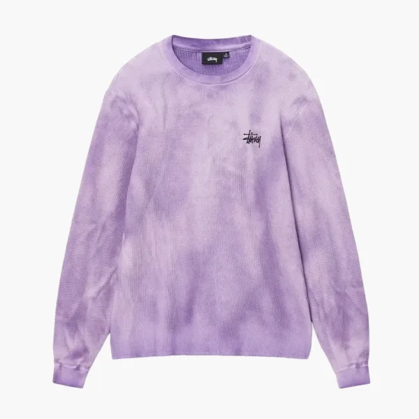 Stussy Basic Stock Long Sleeve Thermal Lavender
