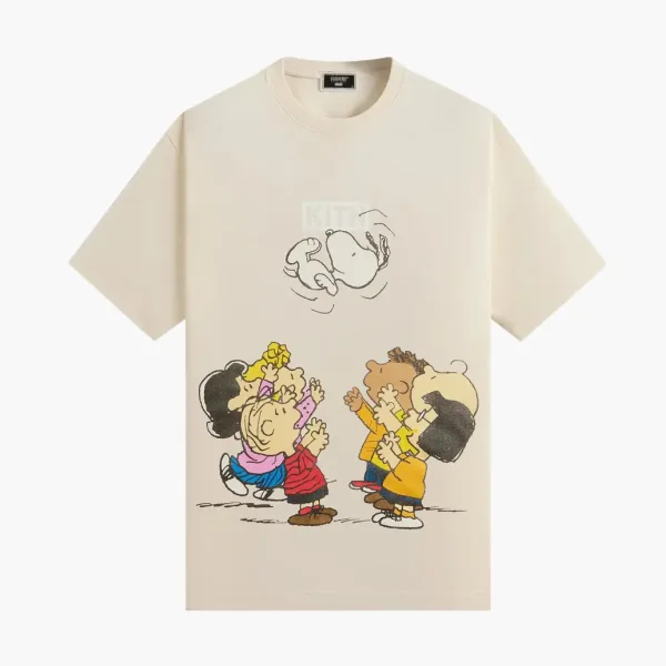 Kith For Peanuts Celebration Vintage Tee Sandrift