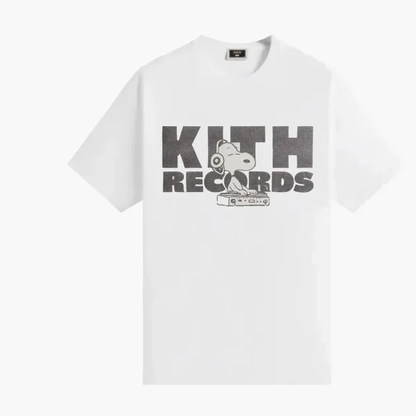 Kith For Peanuts Kith Records Vintage Tee White
