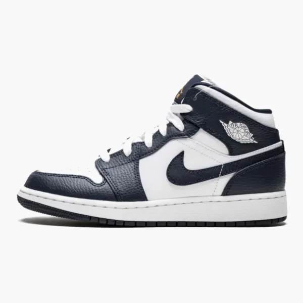 Air Jordan 1 Mid GS Obsidian