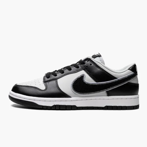 Nike Dunk Low Chenille Swoosh Black Grey