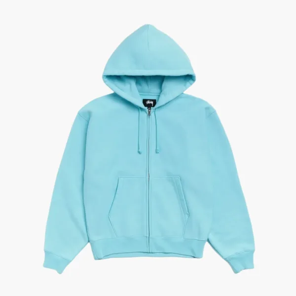 Stussy Basic Diamond Zip Hoodie Teal