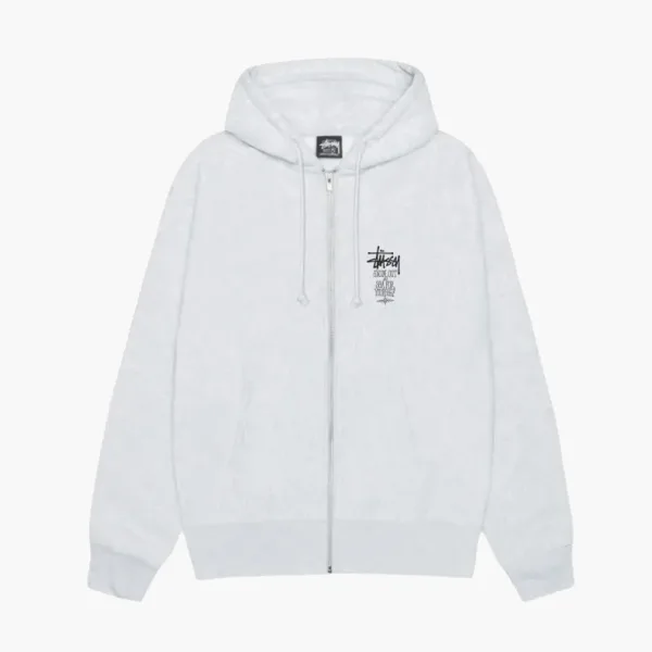 Stussy Swim Out Zip Hoodie Grey