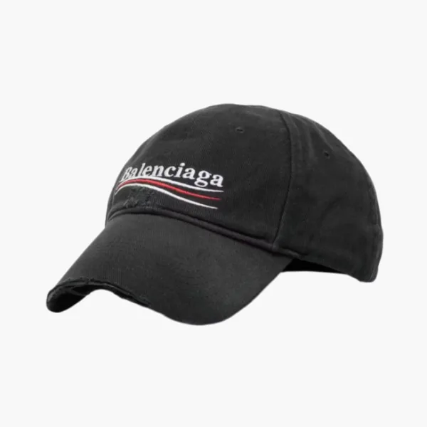 Balenciaga Political Campaign Distressed Cap Grey