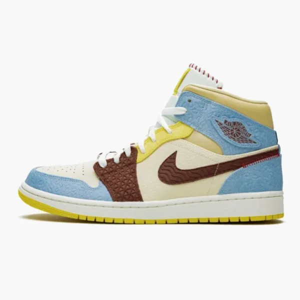 Air Jordan 1 Mid SE Fearless Maison Chateau Rouge
