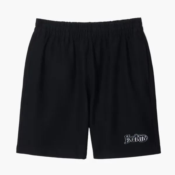 Burberry Logo Cotton Shorts  Сoal