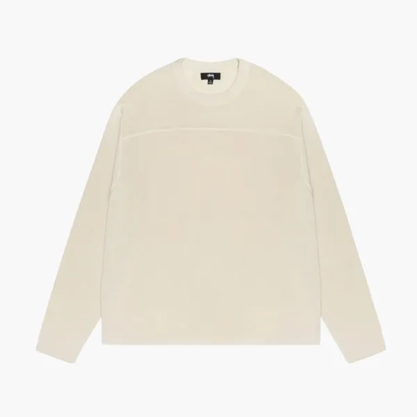Stussy Lightweight Football Crew Bone