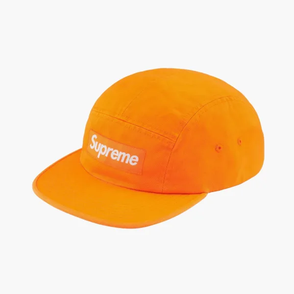 Supreme Washed Chino Twill Camp Cap  Light Orange